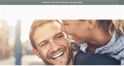 Desktop Screenshot of lakebluffdental.com